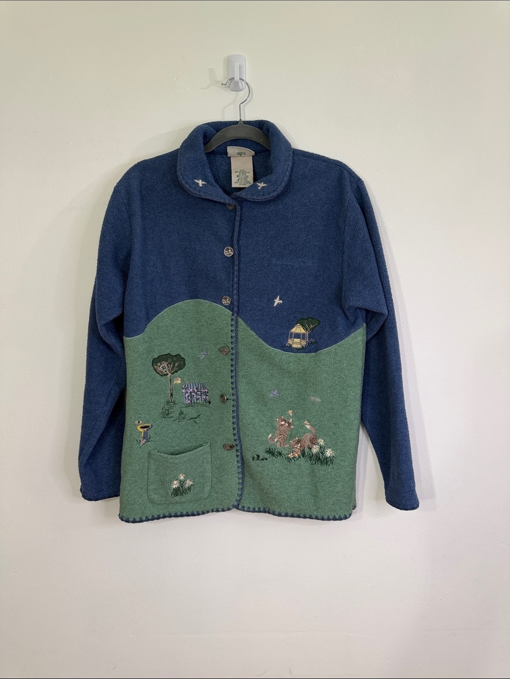 Vintage Northern Reflections Embroidered Fleece Jacket
